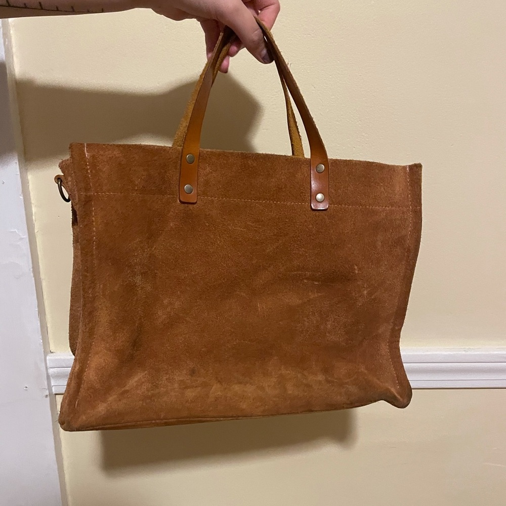 Parker Thatch Medium Mini- Suede Carmel